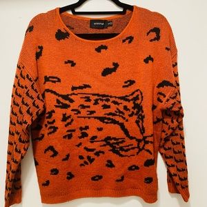 Minkpink Oversized Cheetah Sweater